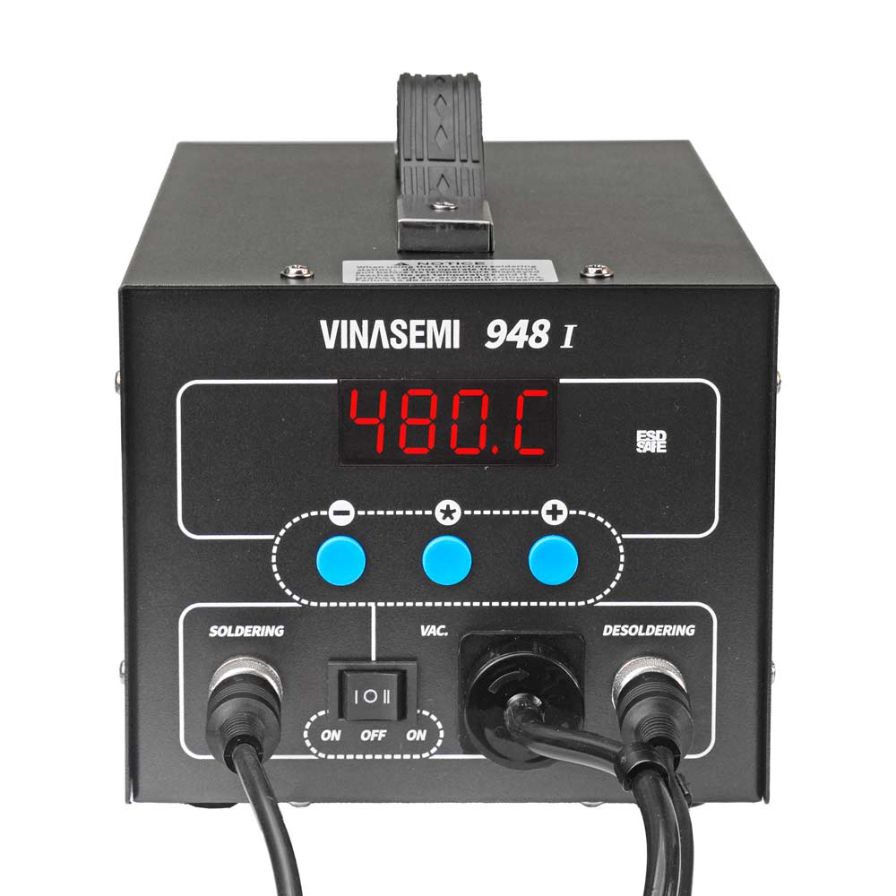 Vinasemi 948 I Máy Hút Chì Linh Kiện + Trạm Hàn Điều Chỉnh Nhiệt Độ 90W, 220VAC, 200-480°C