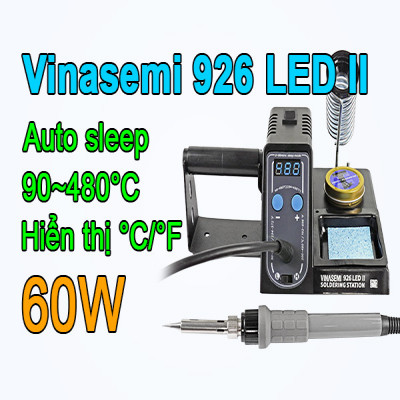 Vinasemi 926 LED II Máy Hàn Trạm Điều Chỉnh Nhiệt Độ 60W, 220VAC, 90-480°C