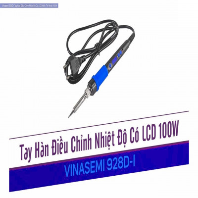 Tay Hàn Điều Chỉnh Nhiệt Độ Có LCD Hiển Thị Nhiệt 100W, 220VAC, 200~500℃ Vinasemi 928D-I